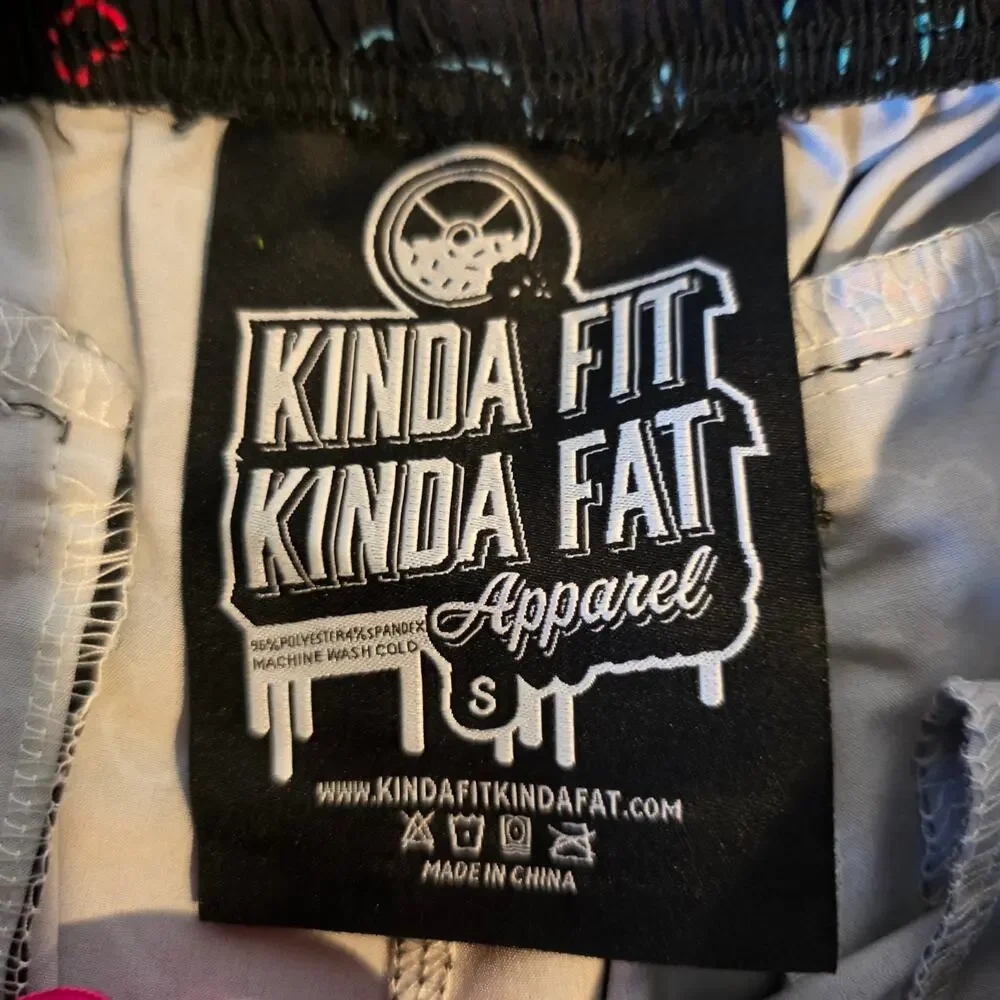 Kinda Fit Kinda Fat Hungry Gummy Bear Athletic Shorts Small Black Gym Training